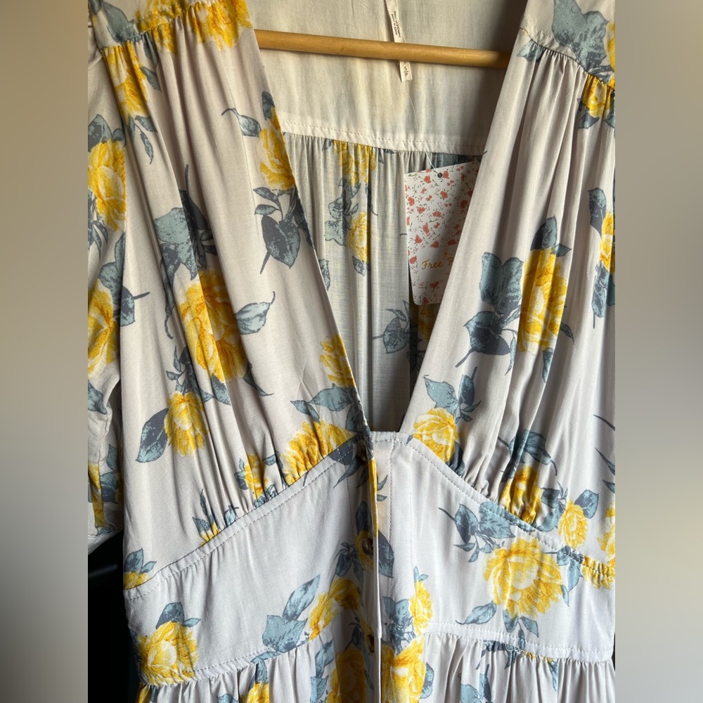 NWT Free People Love of my Life Floral Midi Dress - Picture 11 of 14